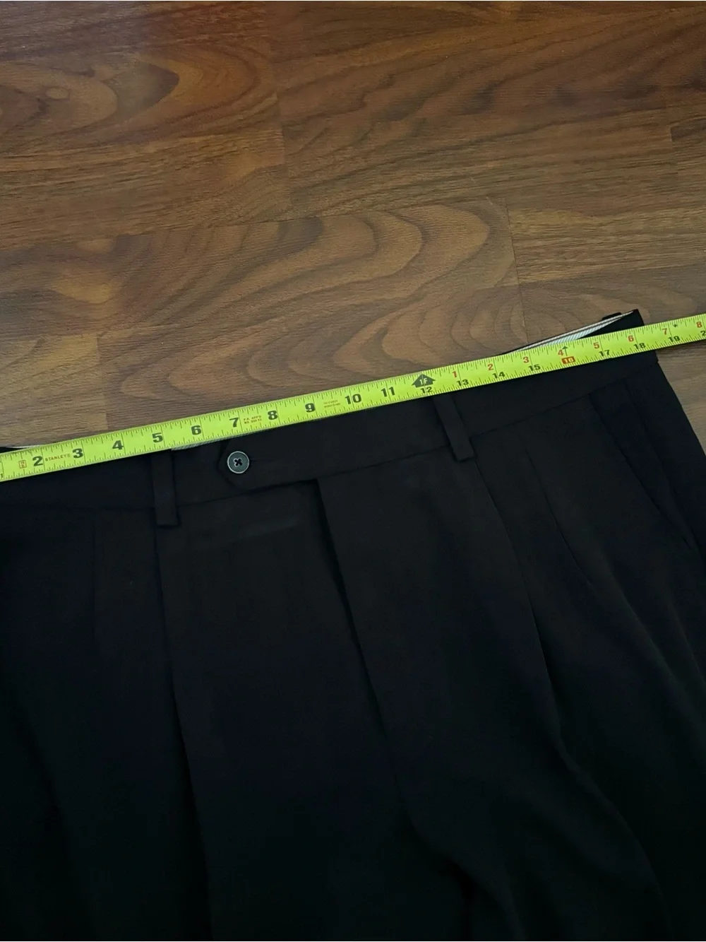 Tommy Bahama Black Pleated Silk Cotton Trousers Dress Pants Mens 35x30 Preppy
